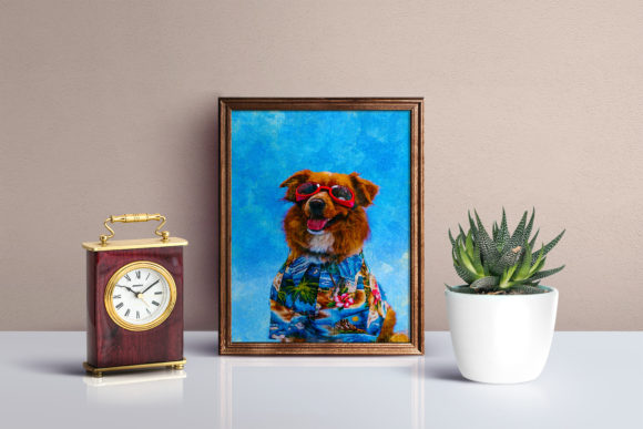 Cute Dog Watercolor Painting Illustrations