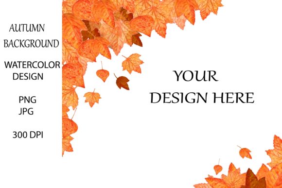 Fall Watercolor Background. Illustrations