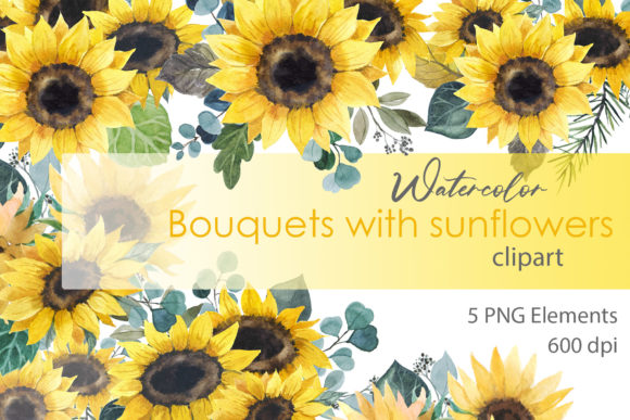 Watercolor Floral Clipart Summer Png